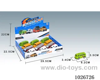 12pcs Pull Back Alloy Car 4sets&4color mixed loading in display box