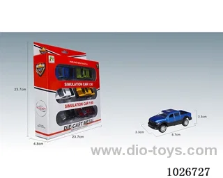 1:50 6pcs Pull Back Alloy Car 6sets&6color mixed loading in window box
