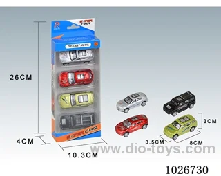 4pcs Pull Back Alloy Car 6sets&6color mixed loading in window box