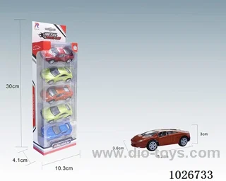 1:50  5pcs pull back alloy car 6sets&6color mixed loading in window box