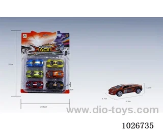 1:50 6pcs pull car alloy car 6sets&6clor mixed loading in high frequency