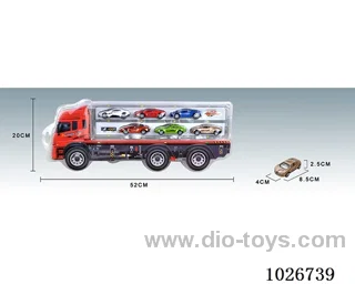 6pcs pull car alloy car 6sets&6color mixed loading in high frequency