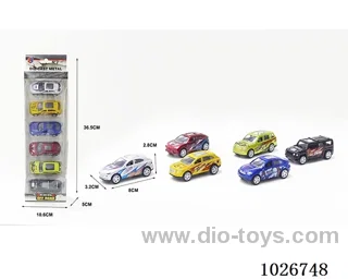 6pcs 1:50 pull back alloy car 6sets&6color mixed loading in window box