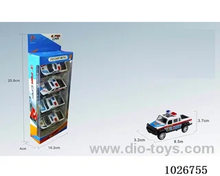 4pcs 1:50 pull back alloy car 6sets&6color mixed loading in window box