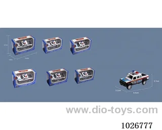 1:50 pull back alloy car 6sets &6color mixed loading in window box