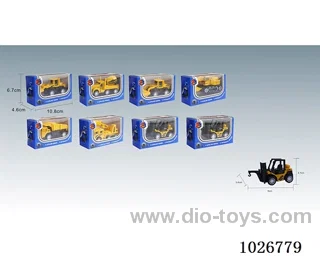1:55 pull back alloy car 8sets &8color mixed loading in window box