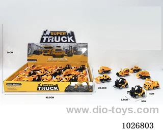 24pcs 1:55 pull back alloy car 8sets mixed loading in display box