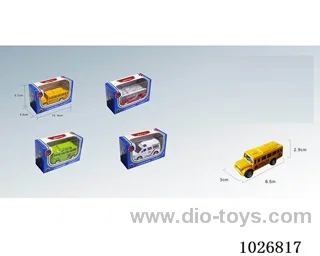 1:50 pull back alloy car 4sets&4color mixed loading  in window box