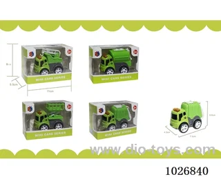 friction alloy car 4sets mixed loading in window box