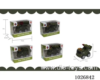 friction alloy car 4sets mixed loading in window box