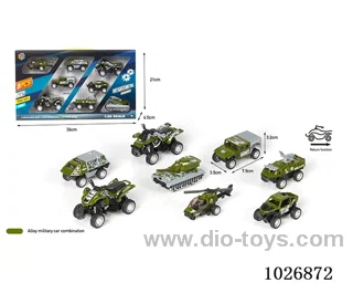 1:55 8pcs pull back alloy car 6sets mixed loading in window box