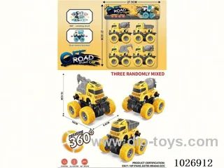 Double inertia stunt car in pvc bag