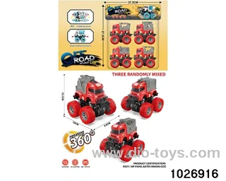 Double inertia stunt car in pvc bag