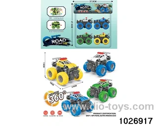 Double inertia stunt car in pvc bag