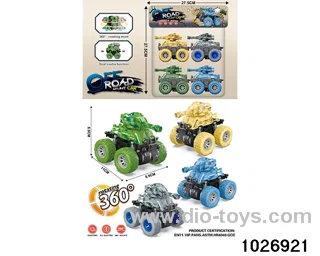 Double inertia stunt car in pvc bag