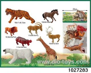 Wildlife sets in 8pcs pvc bag