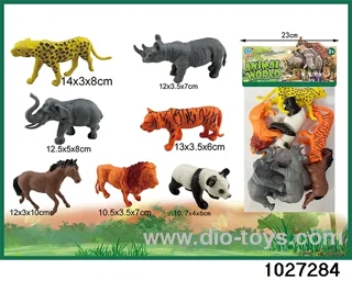 Wildlife sets in 7pcs pvc bag