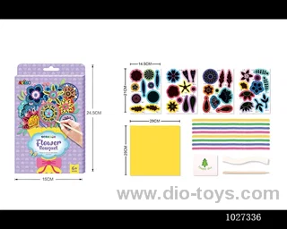 DIY Scratch art toys in color box