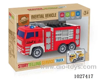 Inertia car with light&music in color box