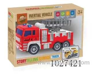 Inertia car with light&music in color box