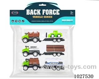 pull back car in PP bag with header