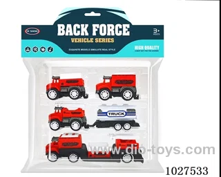 pull back car in PP bag with header