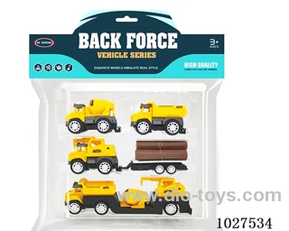 pull back car in PP bag with header