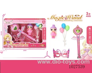 magic stick with music &doll not inclued battery in window box