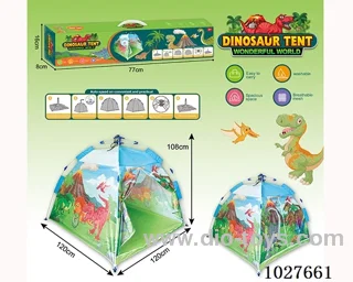 DINOSAUR AUTOMATIC CONTRACTION FOLDING TENT  in  color box