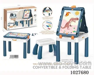 MULTI FUNCTION DRAWING BOARD TO STORE FOLDING TABLE AND 1 CHAIR  in  color box