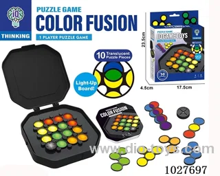 Puzzle board game in color box