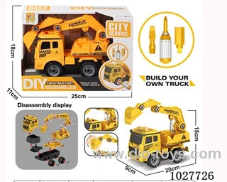 DIY sliding disassembly car with light&sound in display box
