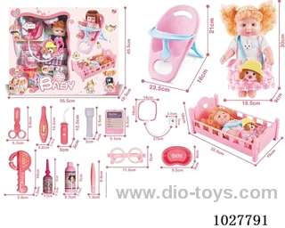 16inch doll with  12 sound & doctor accessories  in Color box