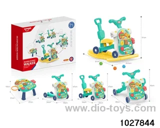 5 in 1 hand push rocking car in color box