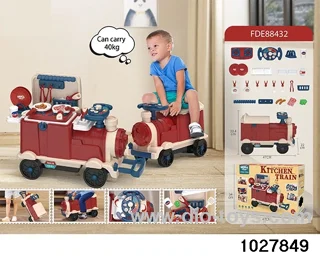Sliding cutlery train in color box