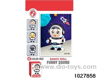 Electric space rocking doll in color box