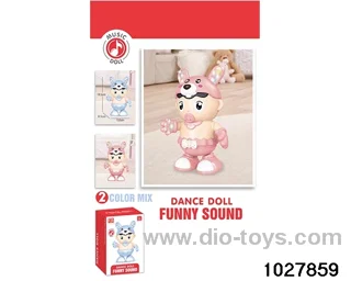 Electric bunny swing doll in color box
