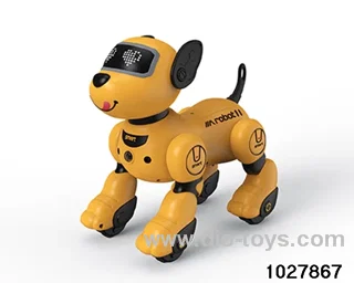 Intelligent voice dialogue robot dog in color box
