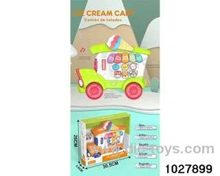 Ice cream truck learning piano in display box