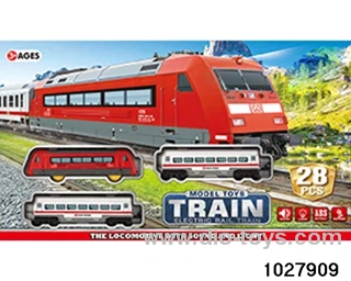 Electric light music train in window box