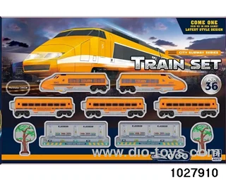 Electric light music train in window box