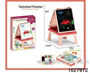 Double-sided drawing board in color box