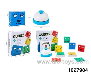 Wooden face-changing blocks in box