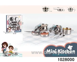 Stainless steel tableware in window box