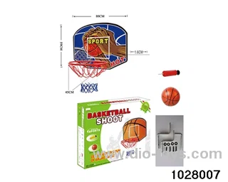 Cartoon hanging basketball board in color box