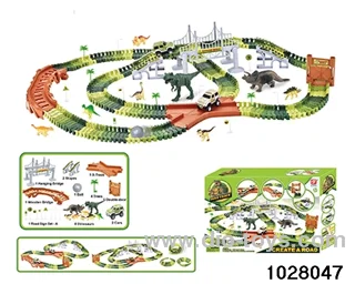 Electric dinosaur railcar in 240pcs color box