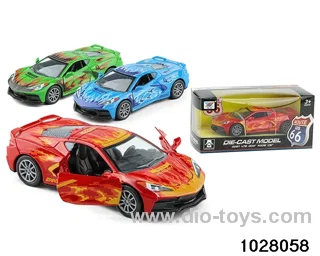1:32 Alloy car return in color box