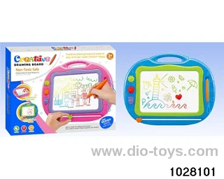 Magnetic writing board in color box
