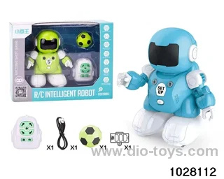 Remote control soccer robot in window box