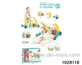 Toddler pedal piano 2 in 1 in color box